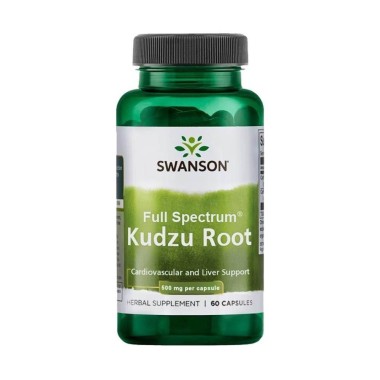 Kudzu radacina 500mg 60 Capsule, Swanson, dependenta alcool Kudzu radacin beneficii: poate ajuta in caz de alcoolism si dependen