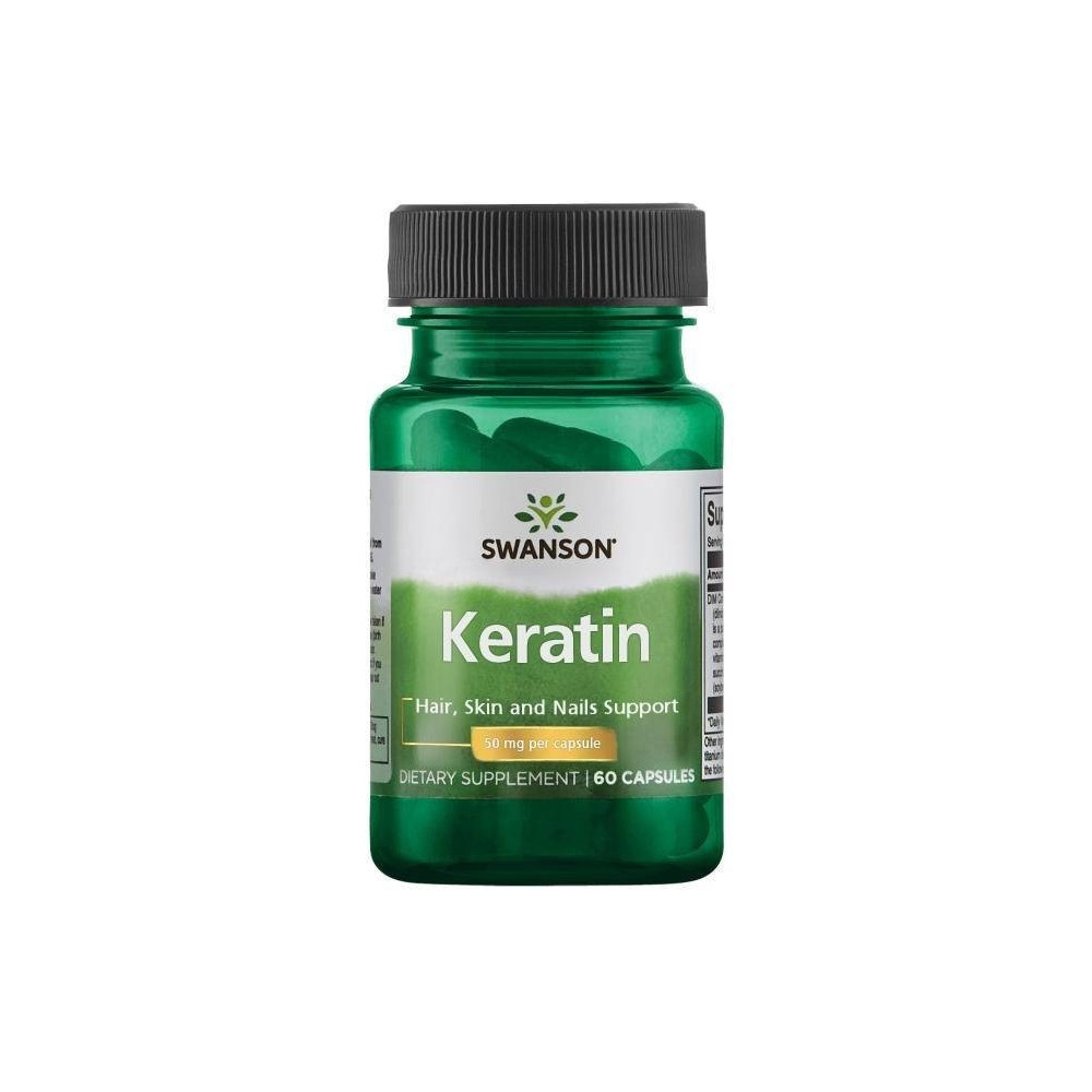 Swanson Keratin 50 Mg 60 Capsule Beneficii Keratina: ceară naturală și pură, fabricat din lână tibetană, promovează articulațiil Swanson Keratin 50 Mg 60 Capsule Beneficii Keratina: ceară naturală și pură, fabricat din lână tibetană, promovează articulațiil