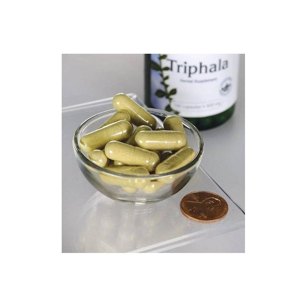 Swanson Triphala, 500mg 100 Capsule Beneficii Triphala: va poate ajuta sa pierdeti in greutate, poate reduce inflamatia din orga