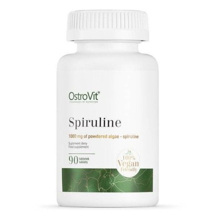 OstroVit Spiruline 90 Tablete Beneficii Spirulina: in caz de oboseală, ofera vitalitate corpului, creste energia și tonusul, sup