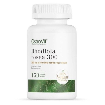 OstroVit Rhodiola Rosea 300 mg - 150 Tablete Beneficii Rhodiola Rosea: poate ajuta la reducerea stresului, poate ajuta la obosea