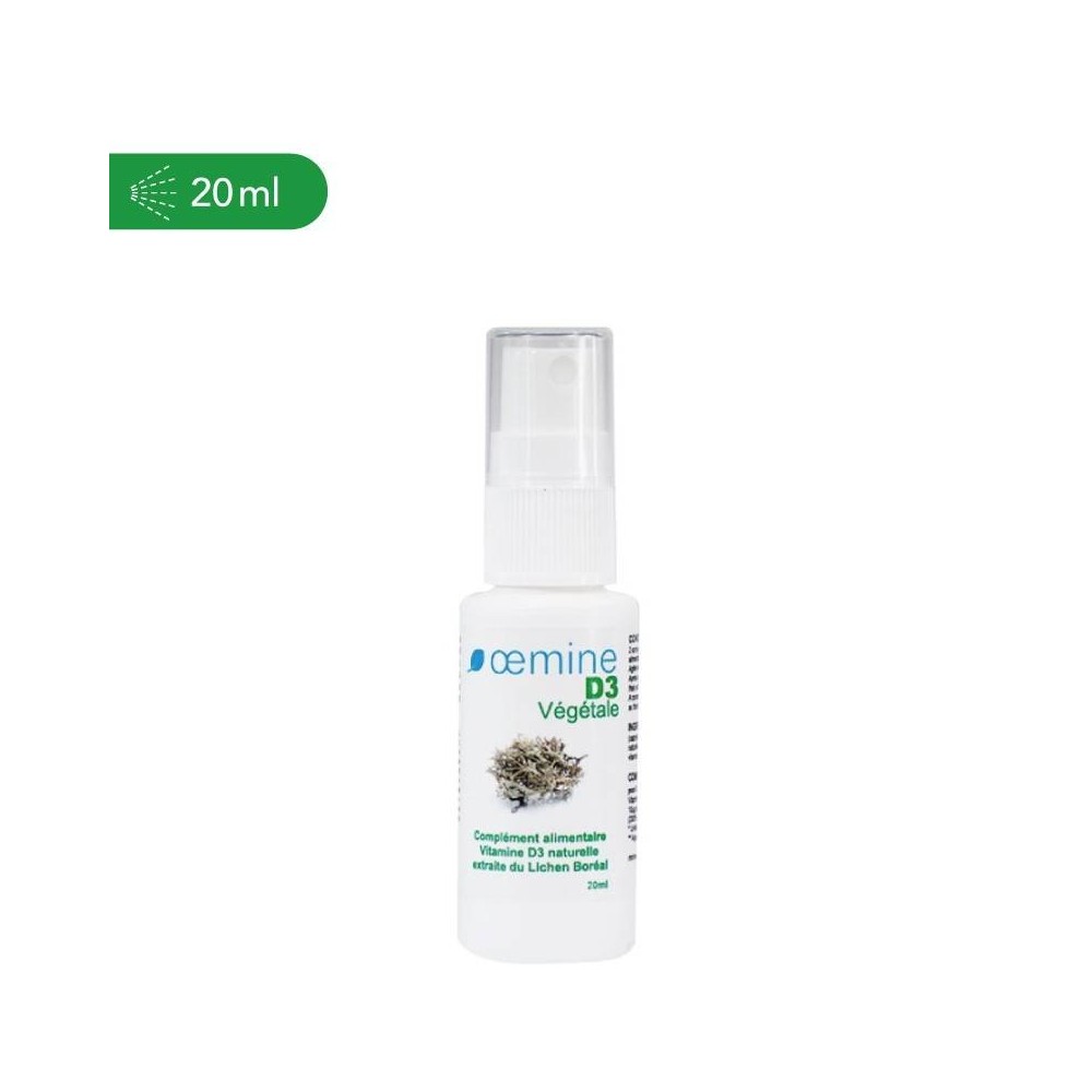 Oemine Vitamina D3 - vegetala, spray picaturi orale Beneficii Vitamina D3: mentinerea sanatatii dintilor si a oaselor, mentinere