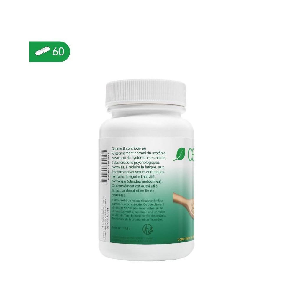 Oemine B Complex 60 capsule Beneficiile Vitaminelor B: Vitaminele B contribuie la sinteza normala de cisteina, creste energia co