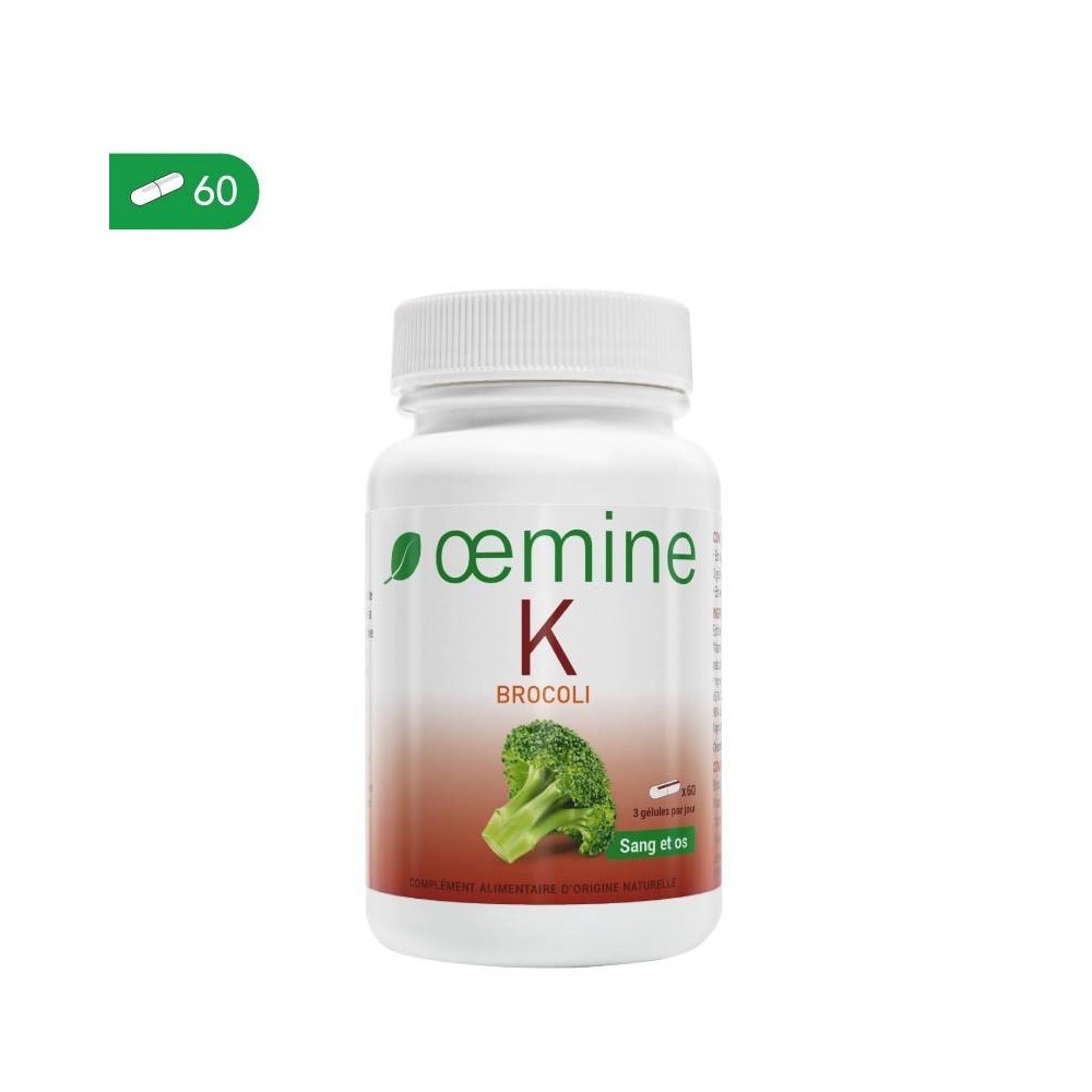 Oemine Vitamina K 60 Capsule Beneficii Vitamina K: reduce bolile cardiovasculare, reduce ridigizarea arterelor, pastreaza un niv