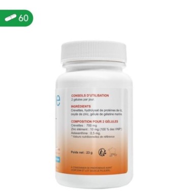 Oemine Zinc Krill, 60 gelule Beneficii Zinc: mentinerea oaselor sanatoase, pentru o piele normala, unghii si par sanatos, mentin
