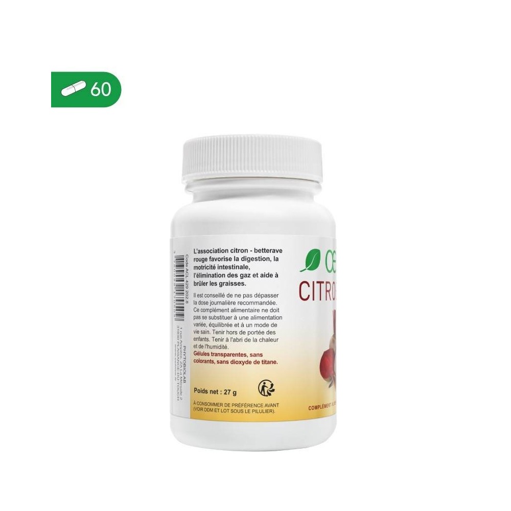 Oemine Citro Betaină 60 capsule Beneficii importante ale consumului de betaina naturala: protejeaza inima, datorita continutului