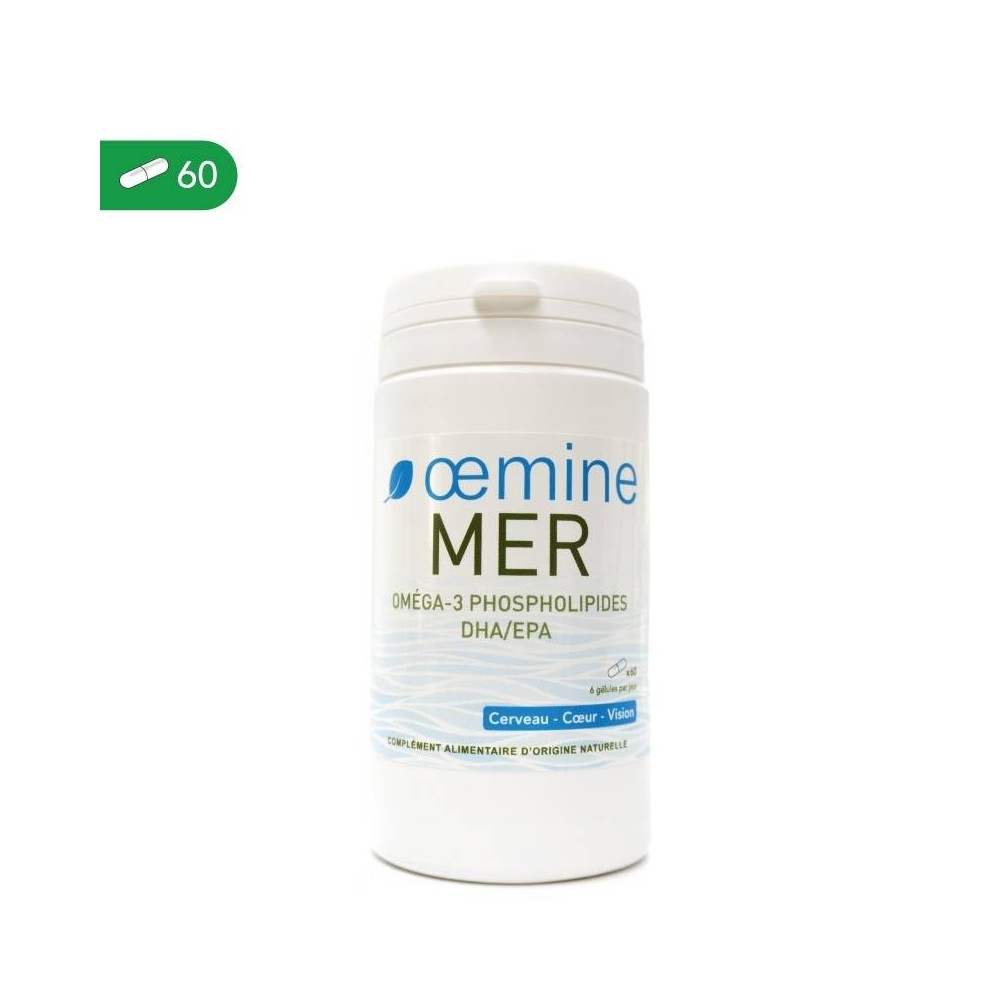 Oemine MER (Lecitina din peste) - 60 gelule Beneficii importante ale consumului de lecitina marina: ajuta in ameliorarea steatoz
