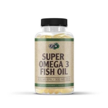 Super Omega 3 ulei de peste 1000mg 400 EPA/300 DHA 100 Capsule Pure Nutrition USA Super Omega 3 ulei de peste Beneficii: Sursa f