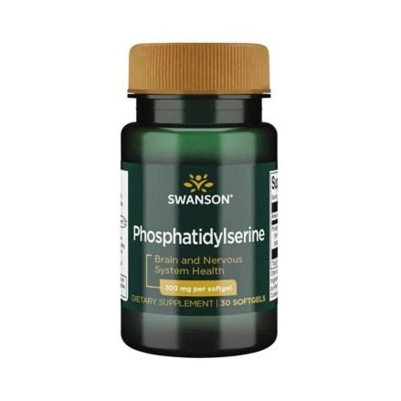 Swanson Fosfatidilserina 100 mg 30 capsule (Phosphatidylserine) Beneficii Fosfatidilserina: mentine o minte sanatoasa, recomanda