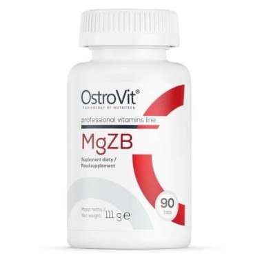 MgZB, Magneziu + Zinc + Vitamina B6 90 Tablete, OstroVit MgZB beneficii: Componentele produsului ajută la menținerea oaselor săn