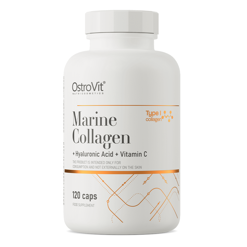 Marine Collagen + Hyaluronic Acid + Vitamina C 120 Capsule, OstroVit Marine Colagen + Hyaluronic Acid + Vitamina C beneficii - i
