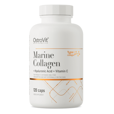 Marine Collagen + Hyaluronic Acid + Vitamina C 120 Capsule, OstroVit Marine Colagen + Hyaluronic Acid + Vitamina C beneficii - i