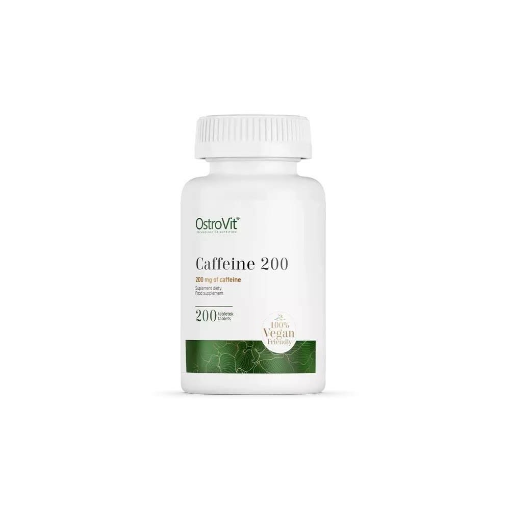 Caffeine - Cofeina 200mg 200 Tablete, OstroVit Caffeine - Cofeina Beneficii: ajuta la accelerarea metabolismului, stimuleaza, ad