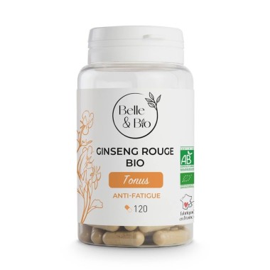 Belle&Bio Ginseng Rosu Bio 120 capsule (Creste energia, tonic natural, creste potenta) Beneficii Ginseng Rosu Bio, Ginseng Rosu 