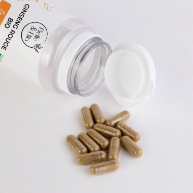 Belle&Bio Ginseng Rosu Bio 120 capsule (Creste energia, tonic natural, creste potenta) Beneficii Ginseng Rosu Bio, Ginseng Rosu 