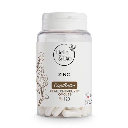 Belle&Bio Zinc 120 capsule Beneficii Zinc: intareste sistemul imunitar, promoveaza sanatatea si frumusetea pielii, face parul ma