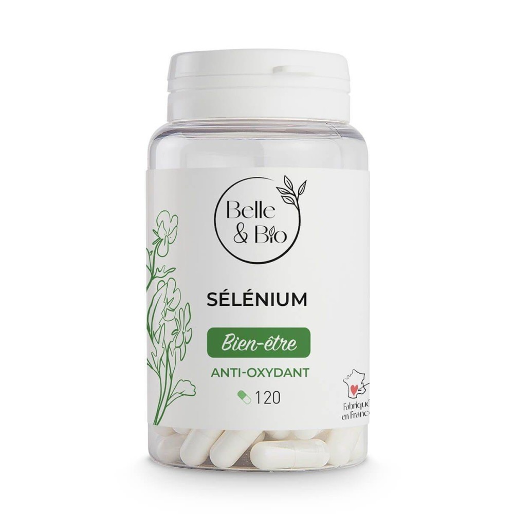 Belle&Bio Seleniu 50 mcg 120 Capsule Beneficii Seleniu: antioxidant ce inhiba radicalii liberi, repara celulele deteriorate si A Belle&Bio Seleniu 50 mcg 120 Capsule Beneficii Seleniu: antioxidant ce inhiba radicalii liberi, repara celulele deteriorate si A