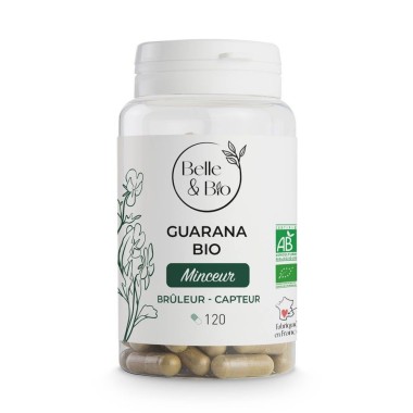 Belle&Bio Guarana Bio 120 Capsule, scade oboseala, inlocuitor cafea Beneficii Guarana Bio: creste dorinta sexuala, inhiba apetit