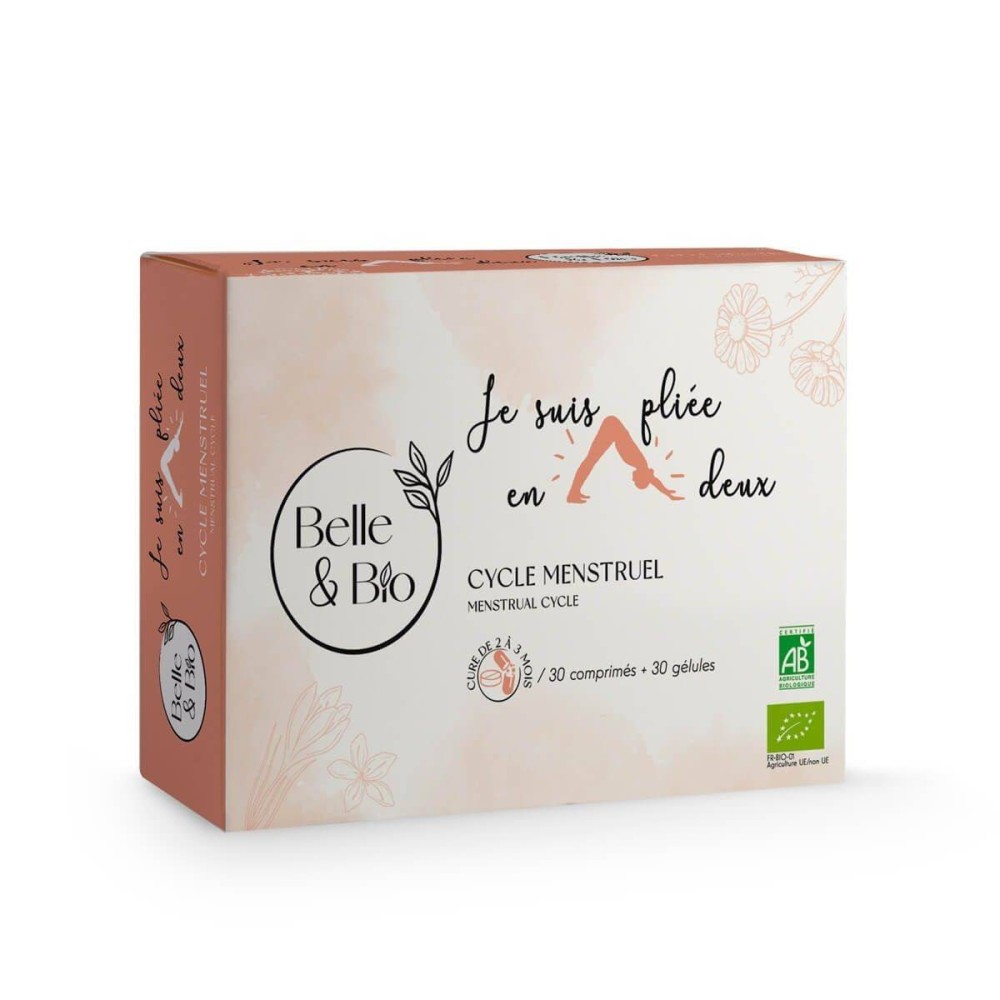Belle&Bio Organic Menstruel Cycle - 30 Capsule (pentru sindromul premenstrual) BENEFICII MENSTRUEL BIO: amelioreaza perioadele d Belle&Bio Organic Menstruel Cycle - 30 Capsule (pentru sindromul premenstrual) BENEFICII MENSTRUEL BIO: amelioreaza perioadele d