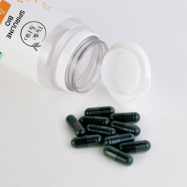 Belle&Bio Spirulina Bio - Spirulina Organica 100 Capsule Beneficii Spirulina Organica: in caz de oboseală, ofera vitalitate corp