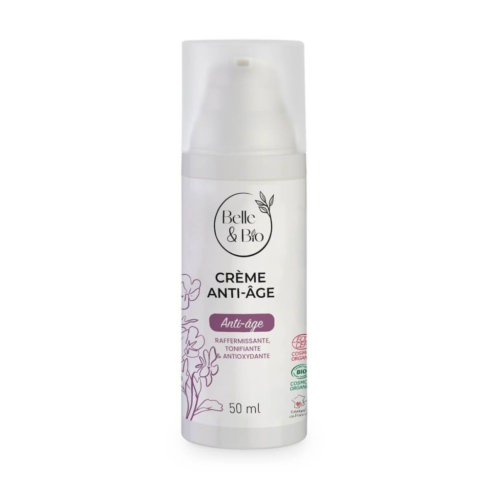 Belle&Bio Crema anti-îmbatranire 50 ml Crema anti-îmbătrânire asigură toate acțiunile antioxidante, efectele anti-îmbătrânire și