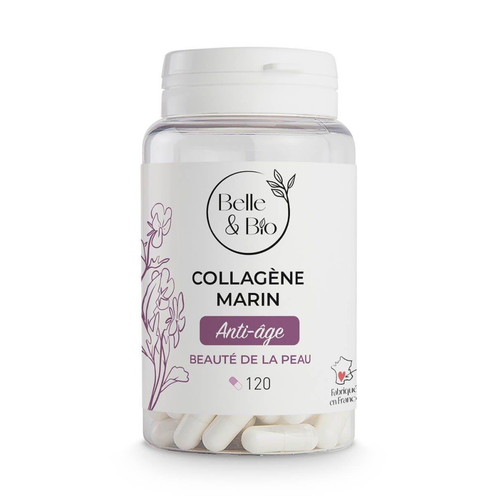 Belle&Bio Colagen Marin 120 Capsule Beneficii colagen marin: contribuie la vitalitatea pielii, promoveaza flexibilitatea articul