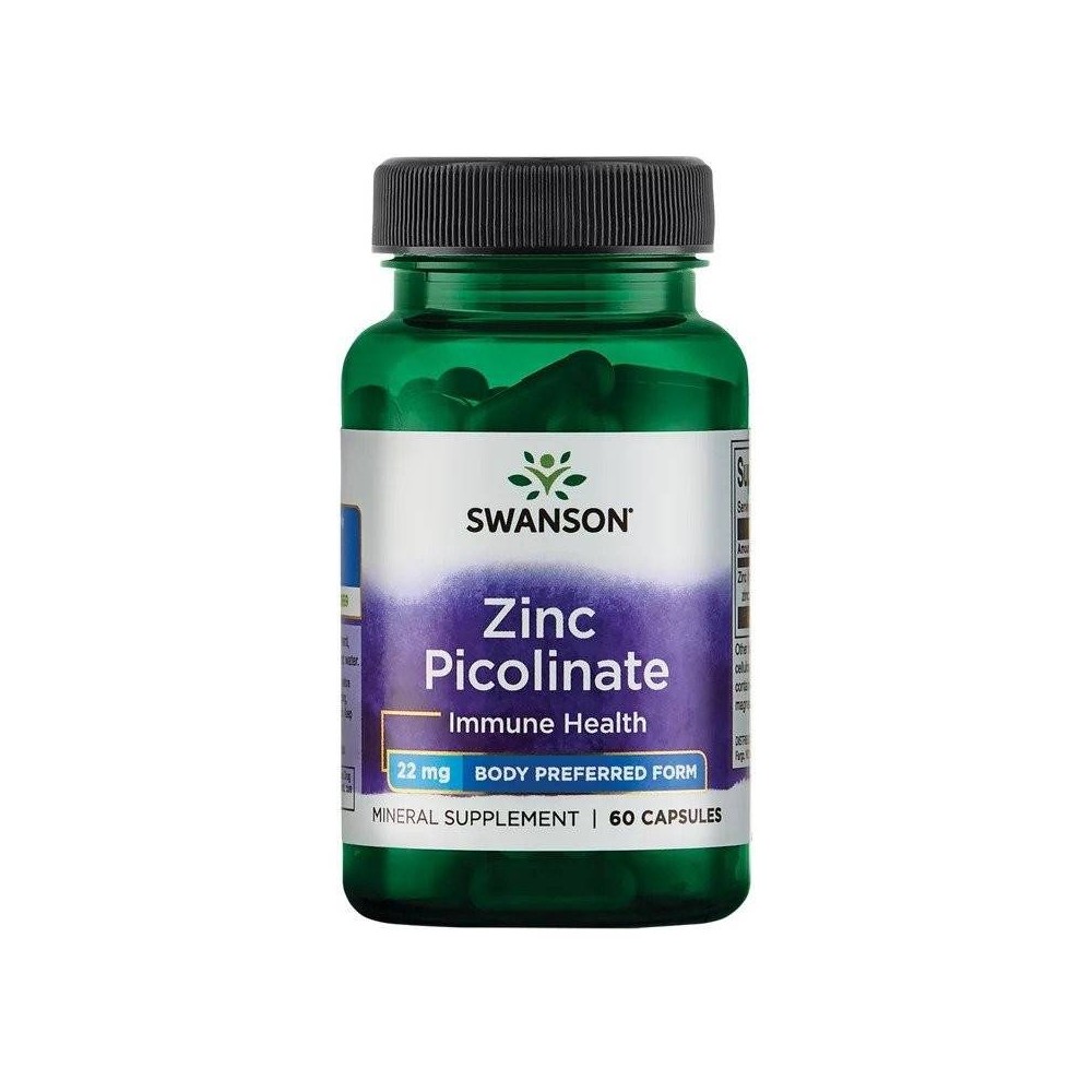 Swanson Zinc Picolinate Body Preferred Form, 22mg - 60 Capsule Beneficii Zinc picolinat: creste imunitatea, stimuleaza productia Swanson Zinc Picolinate Body Preferred Form, 22mg - 60 Capsule Beneficii Zinc picolinat: creste imunitatea, stimuleaza productia