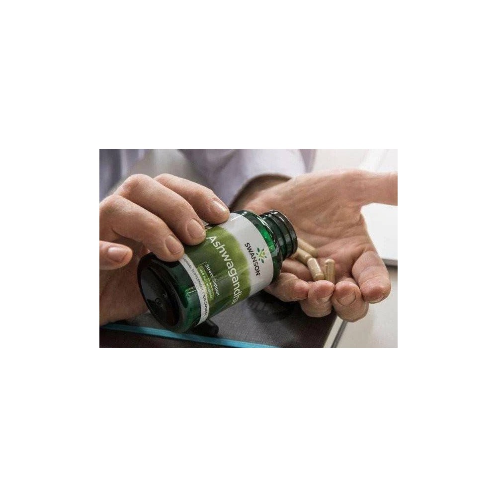 Ashwagandha 450mg 100 Capsule, Swanson Ashwagandha beneficii: planta medicinala antica, reduce nivelul de zahăr din sânge, reduc