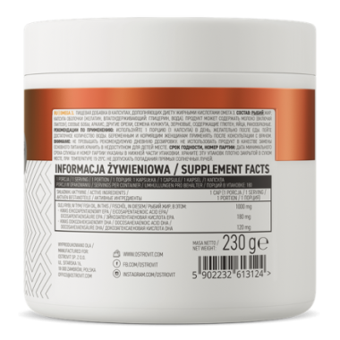Omega 3 1000mg 180 Capsule, OstroVit Omega 3 ulei de peste beneficii: ofera un raport de 3:2 bazat pe dovezi de EPA:DHA, promove