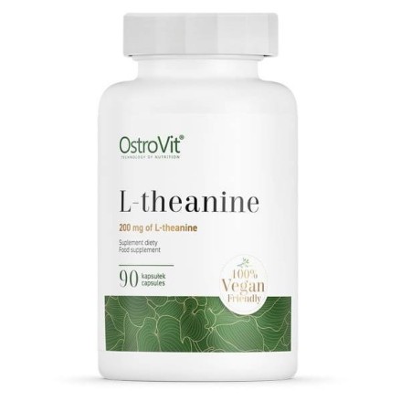 L-Theanine (Teanina) 200 mg + Inulina 100 mg 90 Capsule, OstroVit L-Theanine (Teanina) + Inulina beneficii: regleaza si function