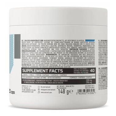 OstroVit Supreme Capsules Creatine 1100 mg, 120 Capsule Beneficii OstroVit Supreme Capsules Creatine: OstroVit Supreme Capsules 