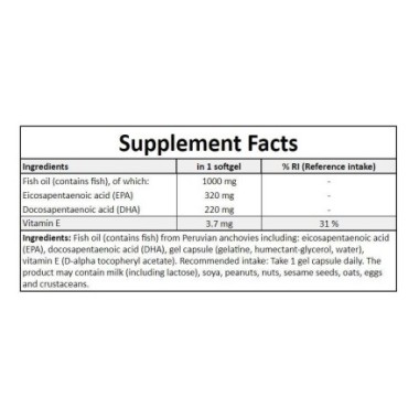 Muscle Power Omega 3 330 EPA/220 DHA 1000 mg 90 Capsule moi Benefiii Omega-3: risc redus de boli cardiovasculare, risc redus de 