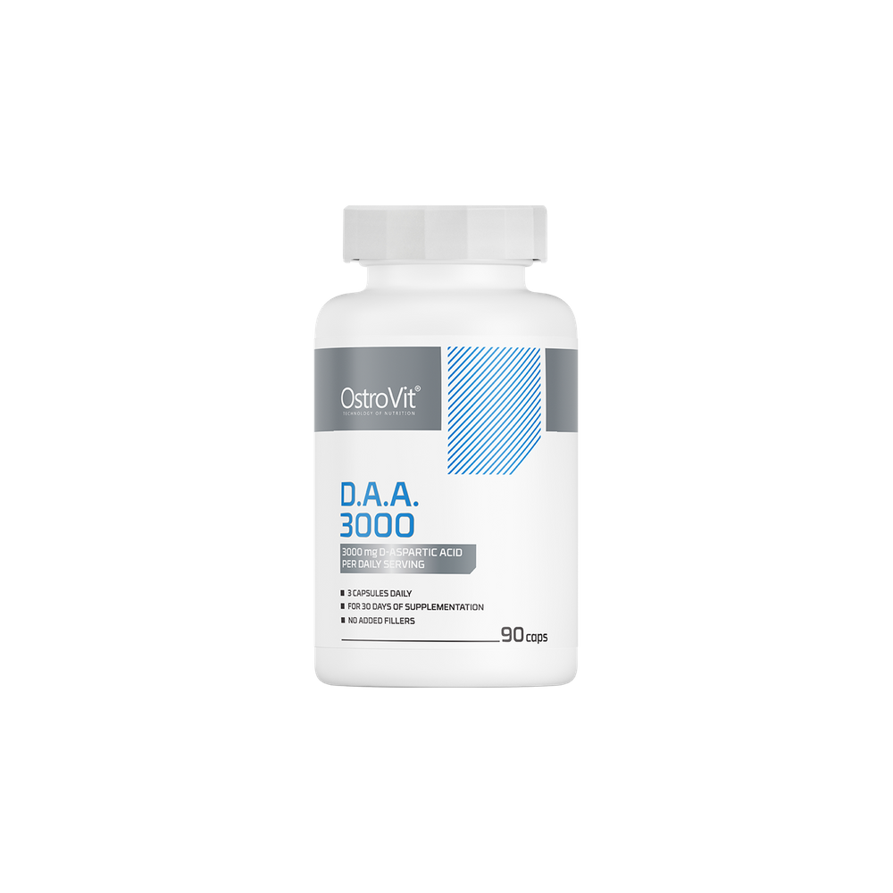 OstroVit D.A.A 3000 90 Capsule, Acid D-Aspartic Beneficii D-Aspartic Acid capsule, (DAA): crește producția de tes-tosteron natur OstroVit D.A.A 3000 90 Capsule, Acid D-Aspartic Beneficii D-Aspartic Acid capsule, (DAA): crește producția de tes-tosteron natur