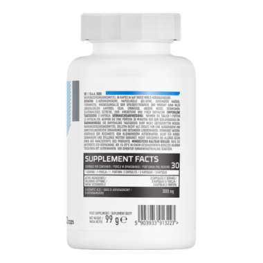 OstroVit D.A.A 3000 90 Capsule, Acid D-Aspartic Beneficii D-Aspartic Acid capsule, (DAA): crește producția de tes-tosteron natur