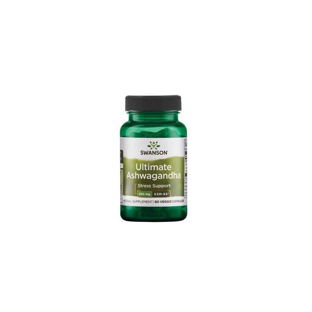 Ultimate Ashwagandha KSM-66 250mg 60 Capsule, Swanson Ultimate Ashwagandha KSM-66 beneficii: planta medicinala antica, reduce in