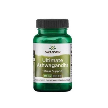 Ultimate Ashwagandha KSM-66 250mg 60 Capsule, Swanson Ultimate Ashwagandha KSM-66 beneficii: planta medicinala antica, reduce in