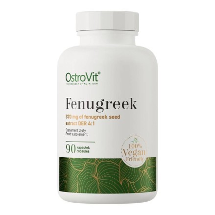 Fenugreek extract 370 mg, 90 Capsule, OstroVit Beneficii Fenugreek (Schinduf) : sursa bogata de nutrienti, sustine procesele met