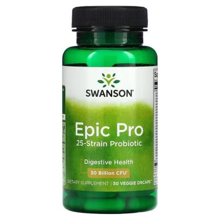 Epic Pro - Probiotic 30 miliarde CFU 30 Capsule, Swanson Epic Pro - Probiotic 30 miliarde CFU beneficii: contribuie la sanatatea