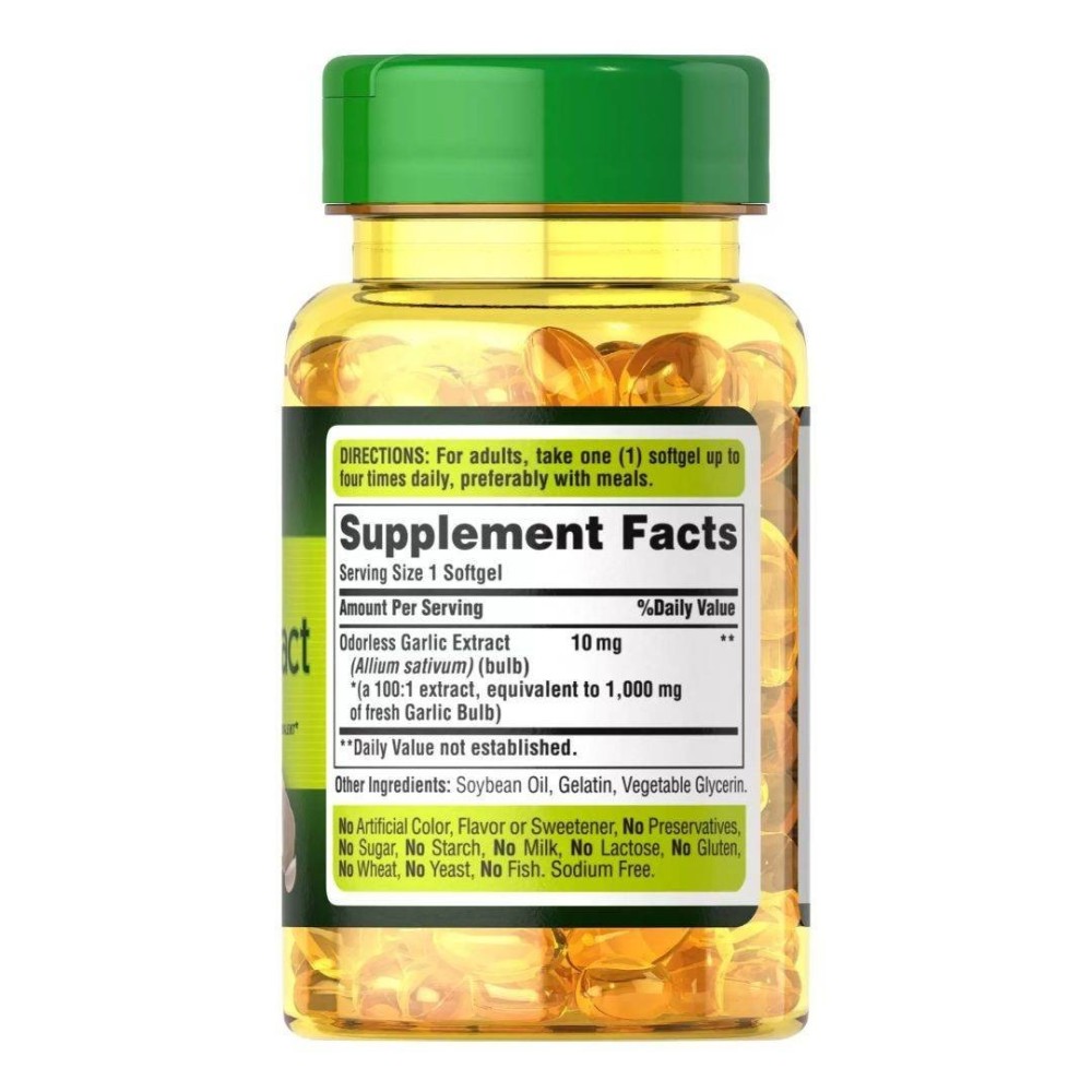 Usturoi fara miros - 1000mg - 100 Capsule, Puritan's Pride Usturoi fara miros beneficii: poate ajuta la scaderea tensiunii arter