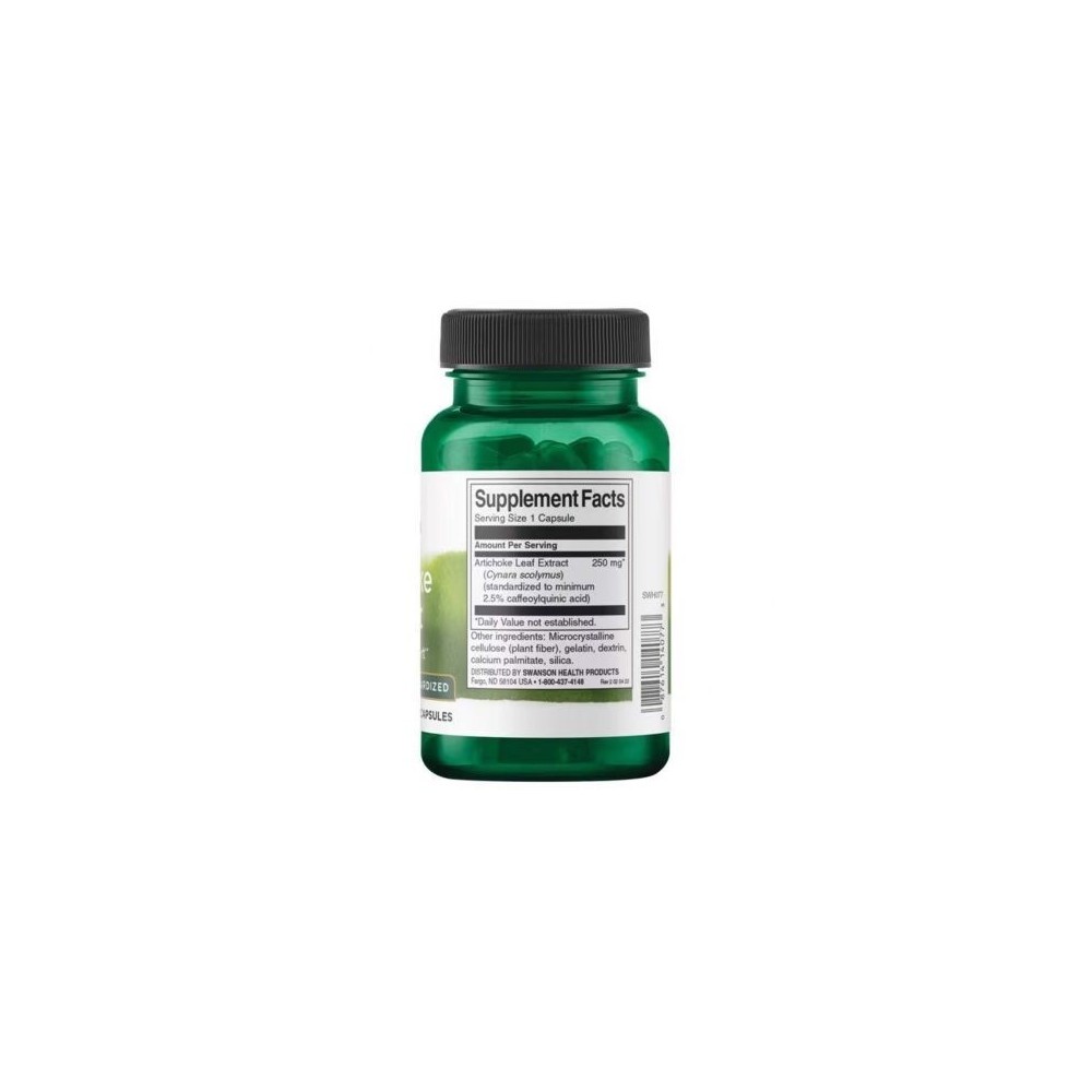 Artichoke Anghinare Extract 250mg 60 Capsule, Swanson Beneficii Anghinare: imbuntateste sanatatea inimii, regleaza tensiunea art