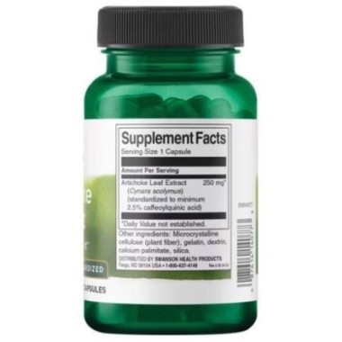 Artichoke Anghinare Extract 250mg 60 Capsule, Swanson Beneficii Anghinare: imbuntateste sanatatea inimii, regleaza tensiunea art