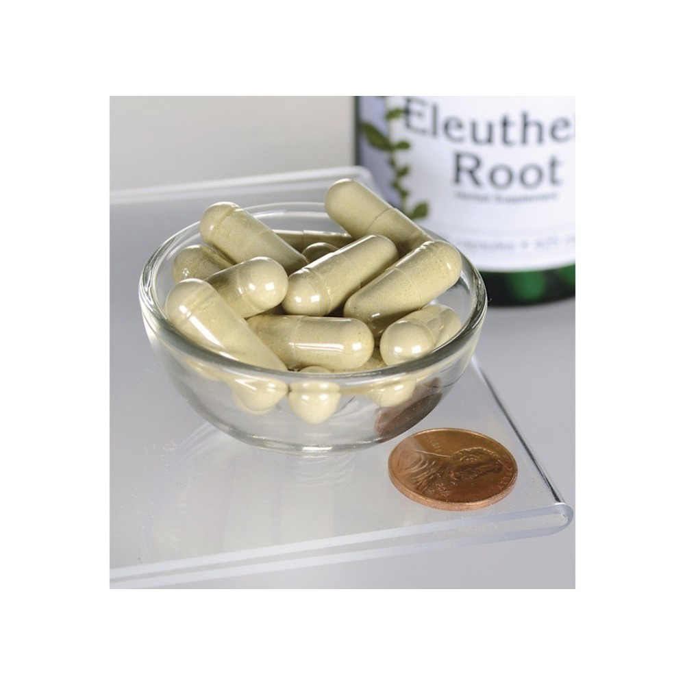 Eleuthero, radacina Ginseng Siberian 425 mg 120 Capsule Swanson Ginsengul siberian ajuta la combaterea efectelor stresului si în