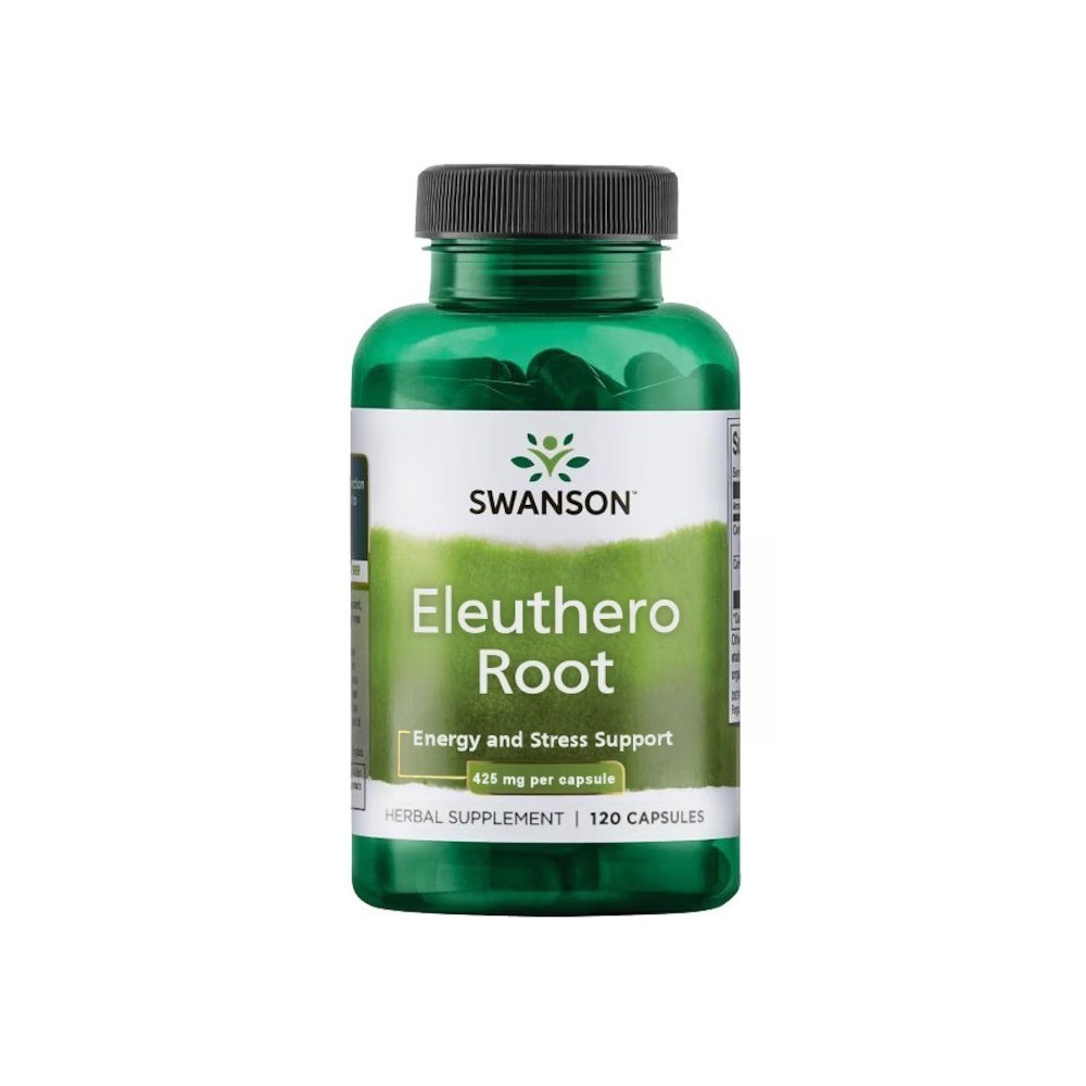 Eleuthero, radacina Ginseng Siberian 425 mg 120 Capsule Swanson Ginsengul siberian ajuta la combaterea efectelor stresului si în