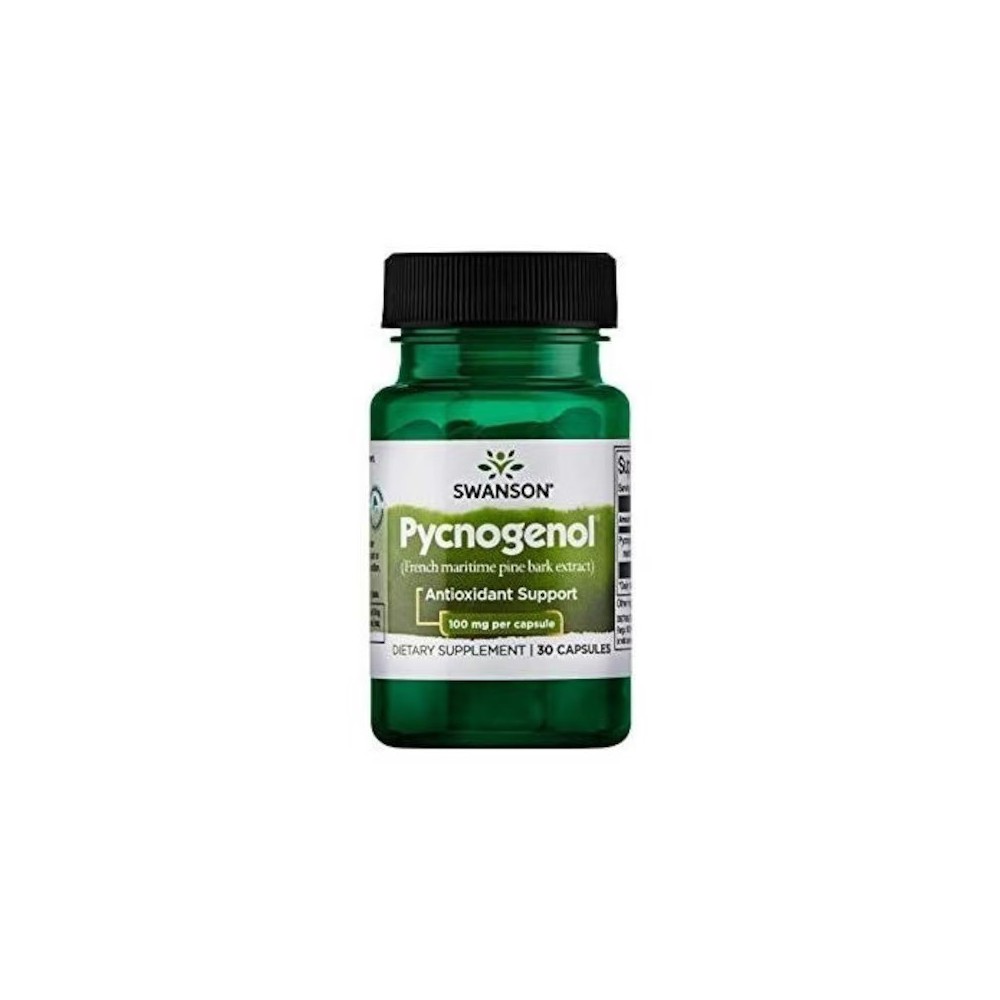 Pycnogenol 100mg 30 Capsule Swanson BENEFICII PYCNOGENOL: un puternic antioxidant, sprijina echilibrul colesterolului sanatos, a Pycnogenol 100mg 30 Capsule Swanson BENEFICII PYCNOGENOL: un puternic antioxidant, sprijina echilibrul colesterolului sanatos, a