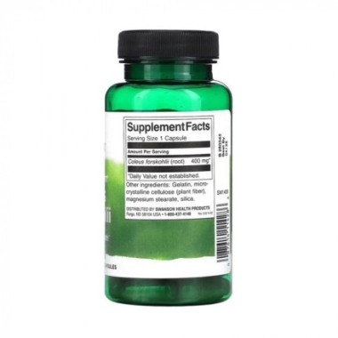 Full Spectrum Coleus Forskohlii 400mg 60 Capsule Swanson Forskolin este compus, care poate ajuta la arderea grasimilor. Eficient