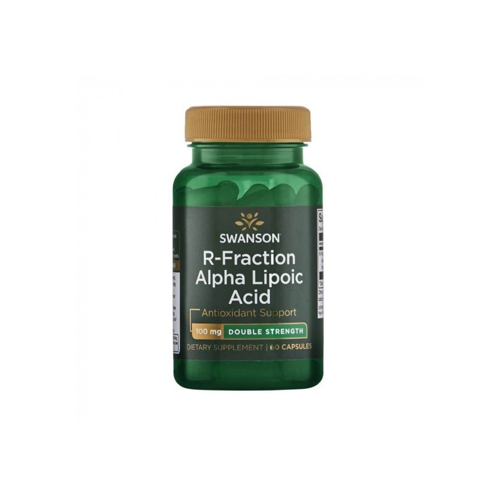 R-Fraction Alpha Lipoic Acid 100mg 60 Capsule Swanson Acidul alfa-lipoic este un cofactor important în mai multe reacții metabol R-Fraction Alpha Lipoic Acid 100mg 60 Capsule Swanson Acidul alfa-lipoic este un cofactor important în mai multe reacții metabol
