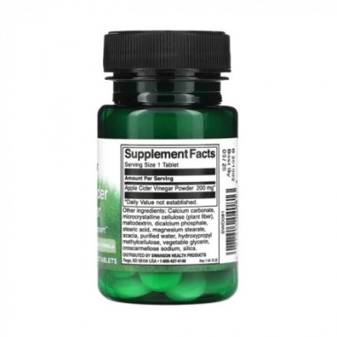 Apple Cider Vinegar (Otet Cidru Mere) 200mg 120 Capsule Swanson Beneficii Otet din cidru de mere: arzator de grasimi, ajuta la e