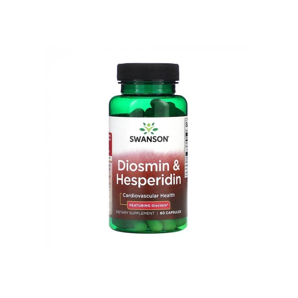 Diosmin & Hesperidin 100 mg / 500 mg 60 Capsule Swanson Insuficienta venoasa cronica, care poate fi ameliorata prin hesperidina Diosmin & Hesperidin 100 mg / 500 mg 60 Capsule Swanson Insuficienta venoasa cronica, care poate fi ameliorata prin hesperidina