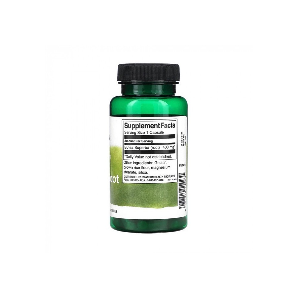 Full Spectrum Butea Superba Root 400mg 60 Capsule Swanson Butea Superba este o plantă afrodisiacă, originară din Thailanda. Loca