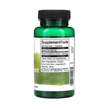 Full Spectrum Butea Superba Root 400mg 60 Capsule Swanson Butea Superba este o plantă afrodisiacă, originară din Thailanda. Loca